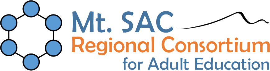 Mt. SAC Regional Consortium<br />for Adult Education Logo